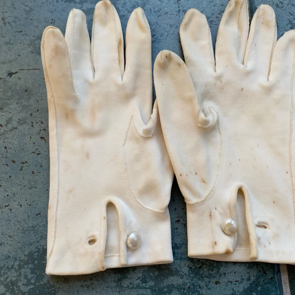 Vintage Women's White Gloves - Three Pairs